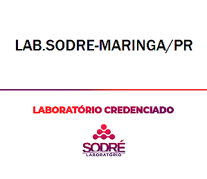Exame Toxicológico - Maringa-PR - LAB.SODRE-MARINGA/PR (C.N.H, Empregado CLT, Concurso Público)