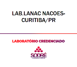 Exame Toxicológico - Curitiba-PR - LAB.LANAC NACOES-CURITIBA/PR (C.N.H, Empregado CLT, Concurso Público)