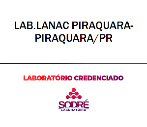 Exame Toxicológico - Piraquara-PR - LAB.LANAC PIRAQUARA-PIRAQUARA/PR (C.N.H, Empregado CLT, Concurso Público)