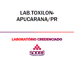 Exame Toxicológico - Apucarana-PR -