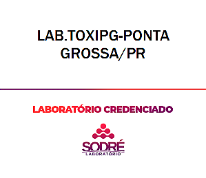 Exame Toxicológico - Ponta Grossa-PR - LAB.TOXIPG-PONTA GROSSA/PR (C.N.H, Empregado CLT, Concurso Público)