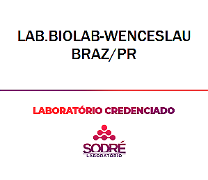 Exame Toxicológico - Wenceslau Braz-PR - LAB.BIOLAB-WENCESLAU BRAZ/PR (C.N.H, Empregado CLT, Concurso Público)