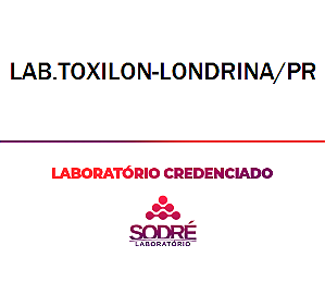 Exame Toxicológico - Londrina-PR - LAB.TOXILON-LONDRINA/PR (C.N.H, Empregado CLT, Concurso Público)