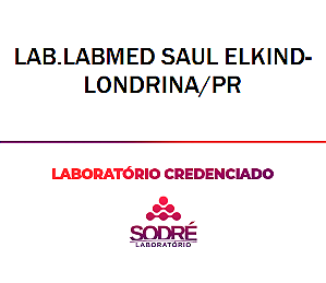 Exame Toxicológico - Londrina-PR - LAB.LABMED SAUL ELKIND-LONDRINA/PR (C.N.H, Empregado CLT, Concurso Público)