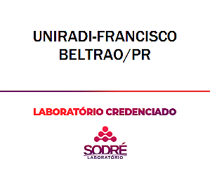 Exame Toxicológico - Francisco Beltrao-PR - UNIRADI-FRANCISCO BELTRAO/PR (Empregado CLT, Concurso Público)