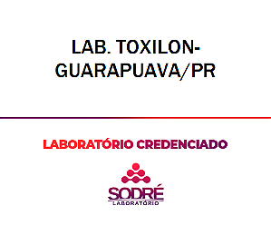 Exame Toxicológico - Guarapuava-PR - LAB. TOXILON- GUARAPUAVA/PR (C.N.H, Empregado CLT, Concurso Público)