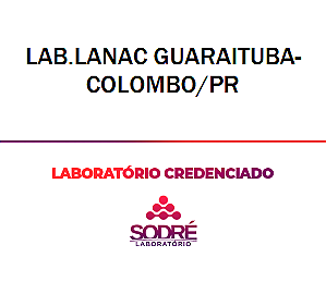 Exame Toxicológico - Colombo-PR - LAB.LANAC GUARAITUBA-COLOMBO/PR (C.N.H, Empregado CLT, Concurso Público)