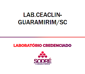 Exame Toxicológico - Guaramirim-SC - LAB.CEACLIN-GUARAMIRIM/SC (C.N.H, Empregado CLT, Concurso Público)