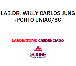 Exame Toxicológico - Porto Uniao-SC - LAB.DR. WILLY CARLOS JUNG-PORTO UNIAO/SC (C.N.H, Empregado CLT, Concurso Público)