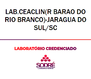 Exame Toxicológico - Jaragua Do Sul-SC - LAB.CEACLIN(R BARAO DO RIO BRANCO)-JARAGUA DO SUL/SC (C.N.H, Empregado CLT, Concurso Público)