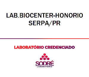 Exame Toxicológico - Honorio Serpa-PR - LAB.BIOCENTER-HONORIO SERPA/PR (C.N.H, Empregado CLT, Concurso Público)