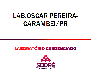 Exame Toxicológico - Carambei-PR - LAB.OSCAR PEREIRA-CARAMBEI/PR (C.N.H, Empregado CLT, Concurso Público)
