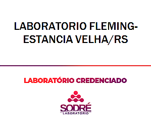 Exame Toxicológico - Estancia Velha-RS - LABORATORIO FLEMING-ESTANCIA VELHA/RS (C.N.H, Empregado CLT, Concurso Público)