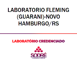 Exame Toxicológico - Novo Hamburgo-RS - LABORATORIO FLEMING(GUARANI)-NOVO HAMBURGO/RS (C.N.H, Empregado CLT, Concurso Público)