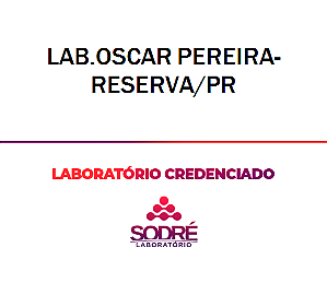 Exame Toxicológico - Reserva-PR - LAB.OSCAR PEREIRA-RESERVA/PR (C.N.H, Empregado CLT, Concurso Público)