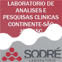 Exame Toxicológico - Sao Jose-SC - LABORATORIO DE ANALISES E PESQUISAS CLINICAS CONTINENTE-SÃO JOSE/SC (C.N.H, Empregado CLT, Concurso Público)