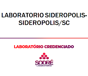 Exame Toxicológico - Sideropolis-SC - LABORATORIO SIDEROPOLIS-SIDEROPOLIS/SC (C.N.H, Empregado CLT, Concurso Público)