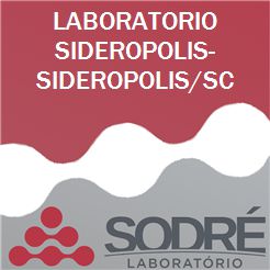 Exame Toxicológico - Sideropolis-SC - LABORATORIO SIDEROPOLIS-SIDEROPOLIS/SC (C.N.H, Empregado CLT, Concurso Público)