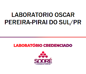 Exame Toxicológico - Pirai Do Sul-PR - LABORATORIO OSCAR PEREIRA-PIRAI DO SUL/PR (C.N.H, Empregado CLT, Concurso Público)