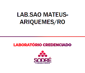 Exame Toxicológico - Ariquemes-RO - LAB.SAO MATEUS-ARIQUEMES/RO (C.N.H, Empregado CLT, Concurso Público)