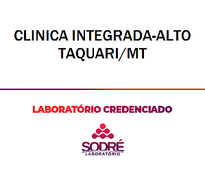 Exame Toxicológico - Alto Taquari-MT - CLINICA INTEGRADA-ALTO TAQUARI/MT (C.N.H, Empregado CLT, Concurso Público)
