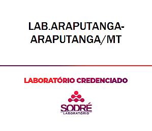 Exame Toxicológico - Araputanga-MT - LAB.ARAPUTANGA-ARAPUTANGA/MT (C.N.H, Empregado CLT, Concurso Público)