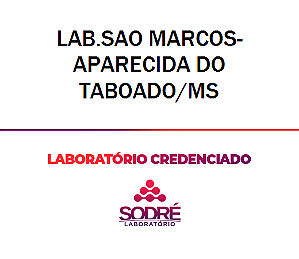 Exame Toxicológico - Aparecida Do Taboado-MS - LAB.SAO MARCOS-APARECIDA DO TABOADO/MS (C.N.H, Empregado CLT, Concurso Público)