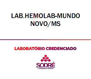 Exame Toxicológico - Mundo Novo-MS - LAB.HEMOLAB-MUNDO NOVO/MS (C.N.H, Empregado CLT, Concurso Público)