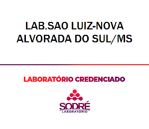 Exame Toxicológico - Nova Alvorada Do Sul-MS - LAB.SAO LUIZ-NOVA ALVORADA DO SUL/MS (C.N.H, Empregado CLT, Concurso Público)