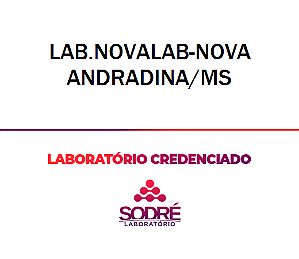 Exame Toxicológico - Nova Andradina-MS - LAB.NOVALAB-NOVA ANDRADINA/MS (C.N.H, Empregado CLT, Concurso Público)