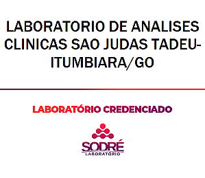 Exame Toxicológico - Itumbiara-GO - LABORATORIO DE ANALISES CLINICAS SAO JUDAS TADEU-ITUMBIARA/GO (C.N.H, Empregado CLT, Concurso Público)