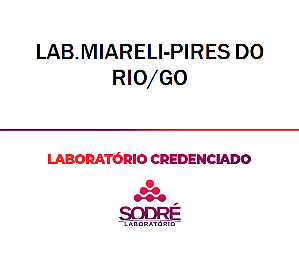 Exame Toxicológico - Pires Do Rio-GO - LAB.MIARELI-PIRES DO RIO/GO (C.N.H, Empregado CLT, Concurso Público)