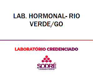 Exame Toxicológico - Rio Verde-GO - LAB. HORMONAL- RIO VERDE/GO (C.N.H, Empregado CLT, Concurso Público)