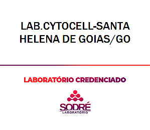 Exame Toxicológico - Santa Helena De Goias-GO - LAB.CYTOCELL-SANTA HELENA DE GOIAS/GO (C.N.H, Empregado CLT, Concurso Público)