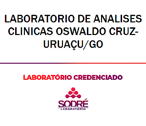 Exame Toxicológico - Uruacu-GO - LABORATORIO DE ANALISES CLINICAS OSWALDO CRUZ-URUAÇU/GO (C.N.H, Empregado CLT, Concurso Público)