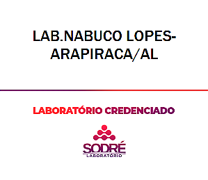 Exame Toxicológico - Arapiraca-AL - LAB.NABUCO LOPES-ARAPIRACA/AL (C.N.H, Empregado CLT, Concurso Público)