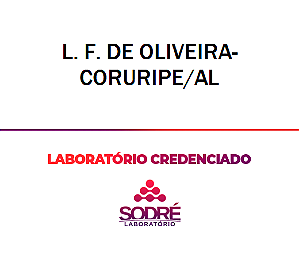 Exame Toxicológico - Coruripe-AL - L. F. DE OLIVEIRA-CORURIPE/AL (C.N.H, Empregado CLT, Concurso Público)