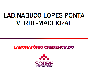 Exame Toxicológico - Maceio-AL - LAB.NABUCO LOPES PONTA VERDE-MACEIO/AL (C.N.H, Empregado CLT, Concurso Público)