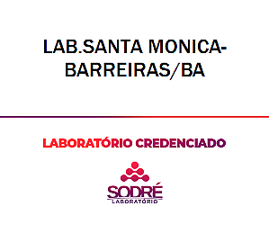 Exame Toxicológico - Barreiras-BA - LAB.SANTA MONICA-BARREIRAS/BA (C.N.H, Empregado CLT, Concurso Público)