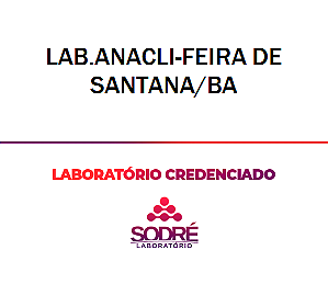 Exame Toxicológico - Feira De Santana-BA - LAB.ANACLI-FEIRA DE SANTANA/BA (C.N.H, Empregado CLT, Concurso Público)