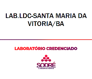 Exame Toxicológico - Santa Maria Da Vitoria-BA - LAB.LDC-SANTA MARIA DA VITORIA/BA (C.N.H, Empregado CLT, Concurso Público)