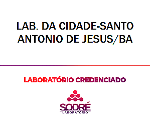 Exame Toxicológico - Santo Antonio De Jesus-BA - LAB. DA CIDADE-SANTO ANTONIO DE JESUS/BA (C.N.H, Empregado CLT, Concurso Público)