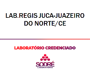 Exame Toxicológico - Juazeiro Do Norte-CE - LAB.REGIS JUCA-JUAZEIRO DO NORTE/CE (C.N.H, Empregado CLT, Concurso Público)