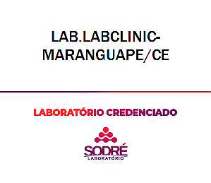 Exame Toxicológico - Maranguape-CE - LAB.LABCLINIC-MARANGUAPE/CE (C.N.H, Empregado CLT, Concurso Público)