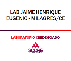 Exame Toxicológico - Milagres-CE - LAB.JAIME HENRIQUE EUGENIO - MILAGRES/CE (C.N.H, Empregado CLT, Concurso Público)