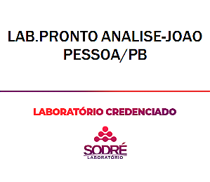 Exame Toxicológico - Joao Pessoa-PB - LAB.PRONTO ANALISE-JOAO PESSOA/PB (C.N.H, Empregado CLT, Concurso Público)