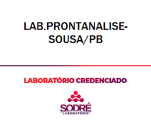 Exame Toxicológico - Sousa-PB - LAB.PRONTANALISE-SOUSA/PB (C.N.H, Empregado CLT, Concurso Público)