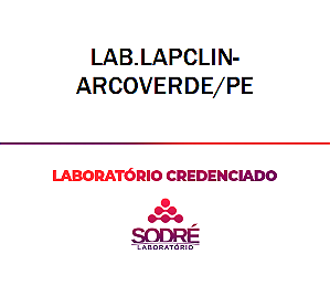 Exame Toxicológico - Arcoverde-PE - LAB.LAPCLIN-ARCOVERDE/PE (C.N.H, Empregado CLT, Concurso Público)
