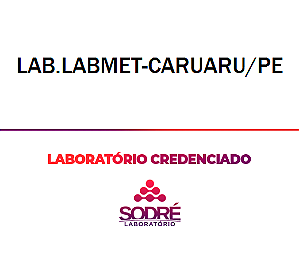 Exame Toxicológico - Caruaru-PE - LAB.LABMET-CARUARU/PE (C.N.H, Empregado CLT, Concurso Público)