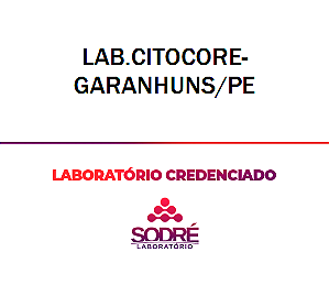 Exame Toxicológico - Garanhuns-PE - LAB.CITOCORE-GARANHUNS/PE (C.N.H, Empregado CLT, Concurso Público)